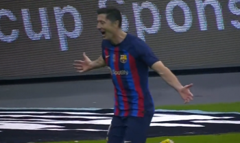 Robert Lewandowski z asystą i golem w finale Superpucharu Hiszpanii. Barcelona rozbija Real (VIDEO)